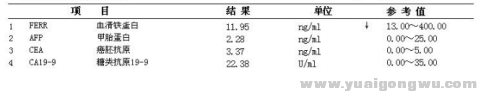 肝肿瘤相关抗原检查